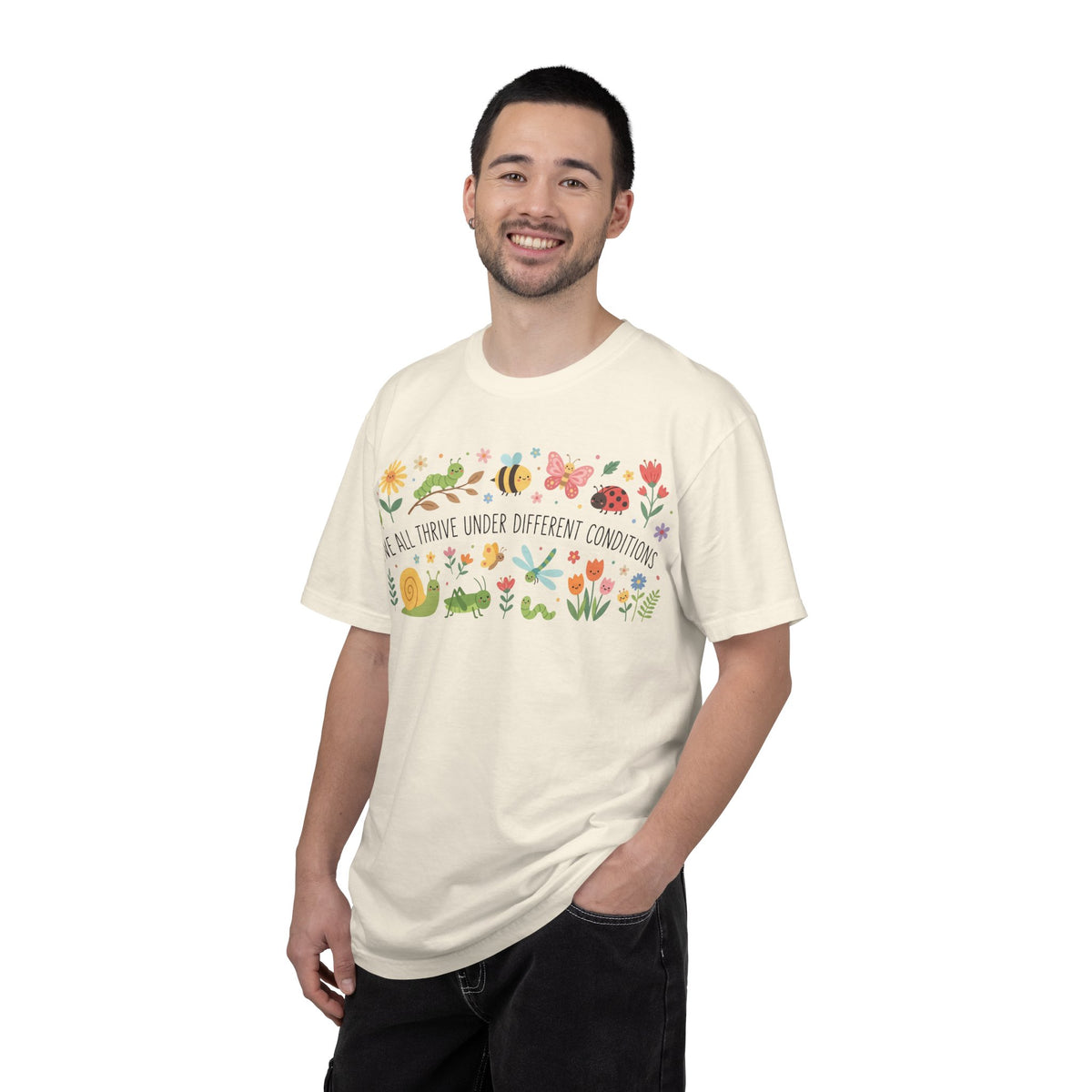 We All Thrive Under Different Conditions Shirt, Neurodiversity Garden Tee, Inclusion Teacher Shirt, SPED Gift