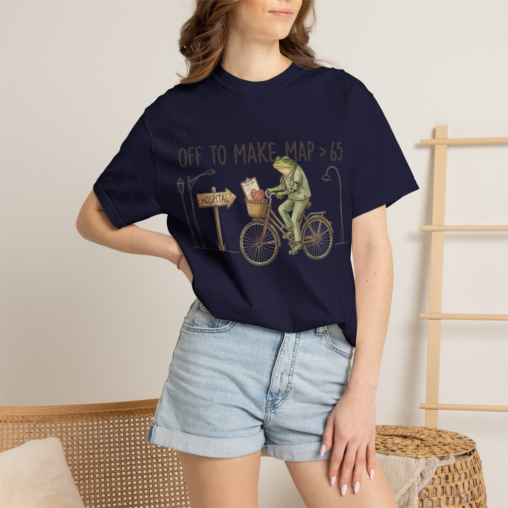 Off To Make MAP Over 65 Shirt, Funny ICU Nurse Frog Tee, Critical Care Nurse Shirt, RN Gift