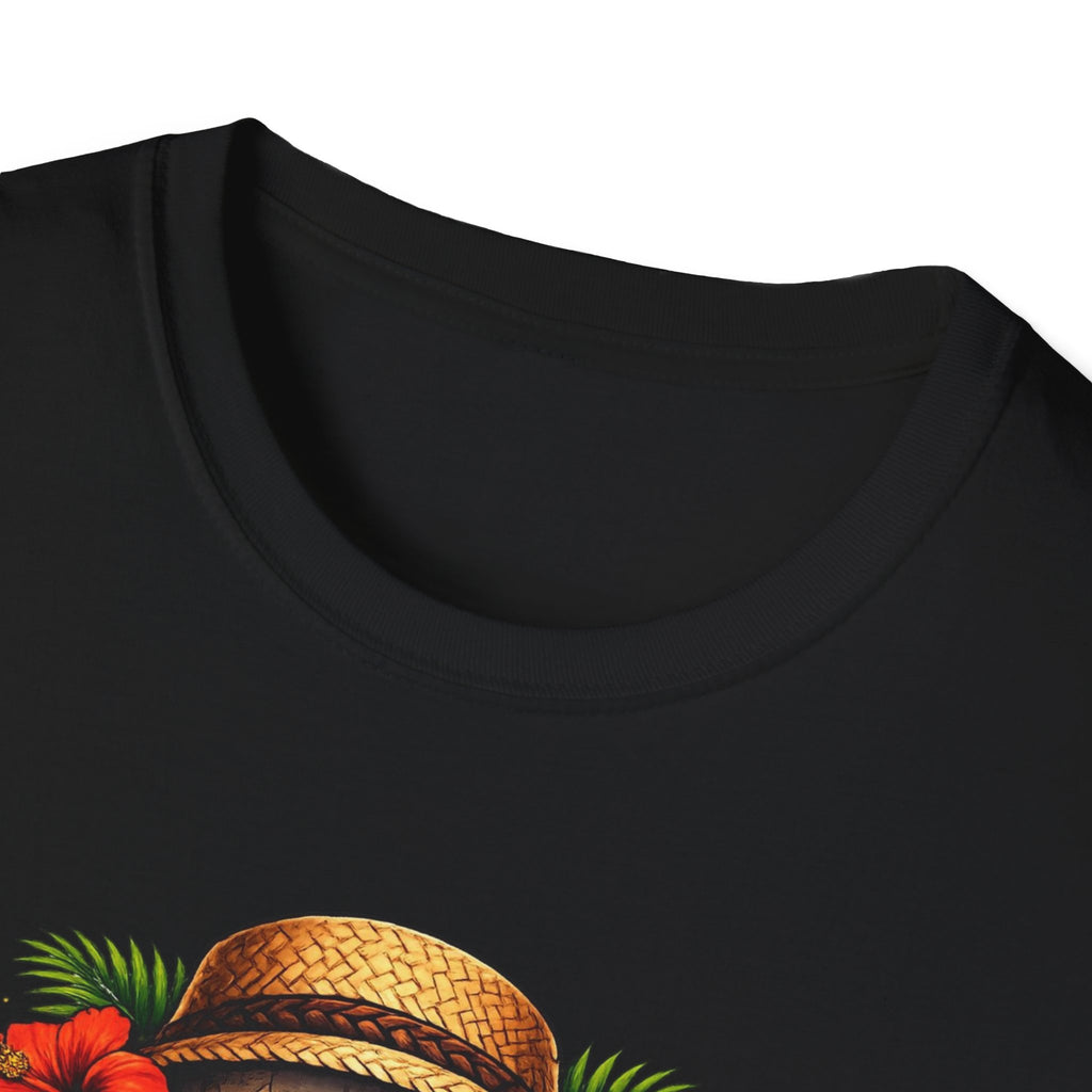 Tropical Vibes Shirt, Floral Skull Summer Tee, Beach Lover Gift