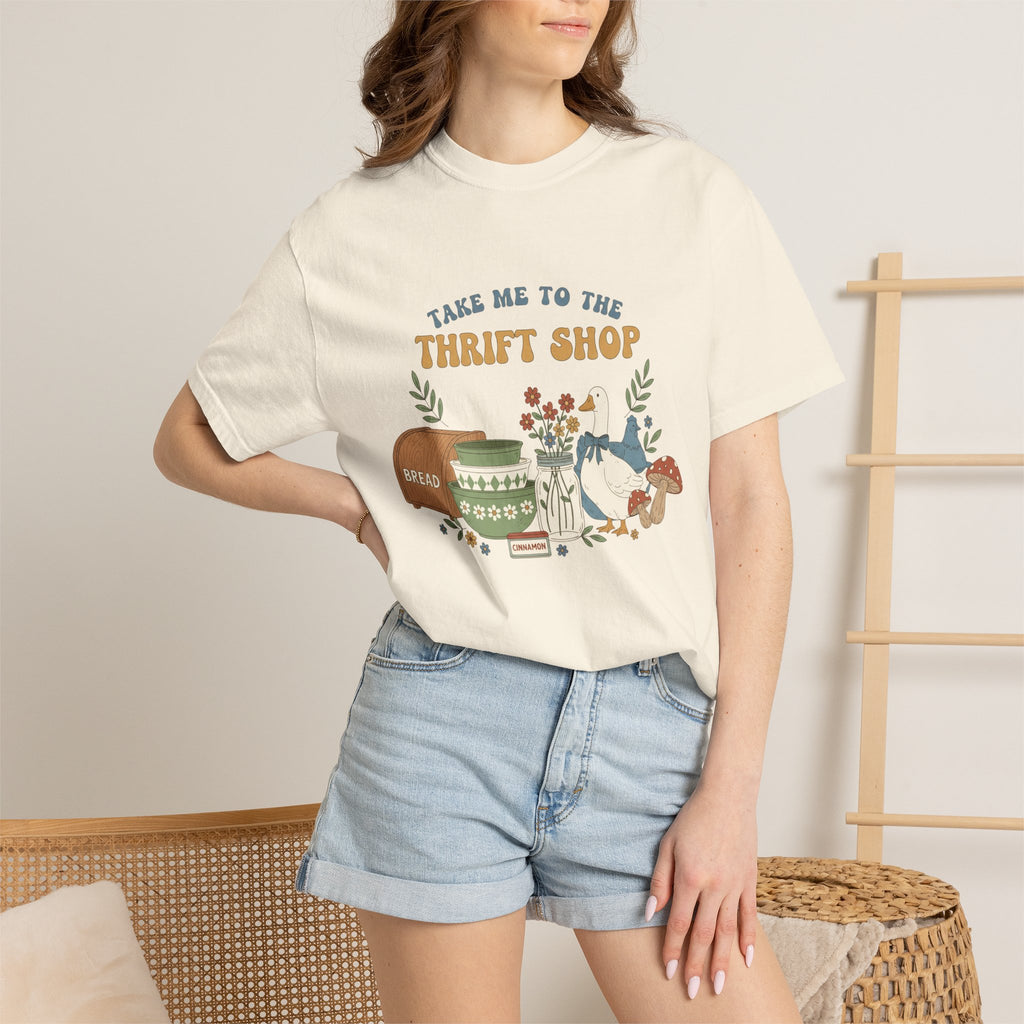 Take Me To The Thrift Shop Tall Shirt, Thrifted Treasures Still Life Tee, Vintage Lover Shirt, Thrifting Gift