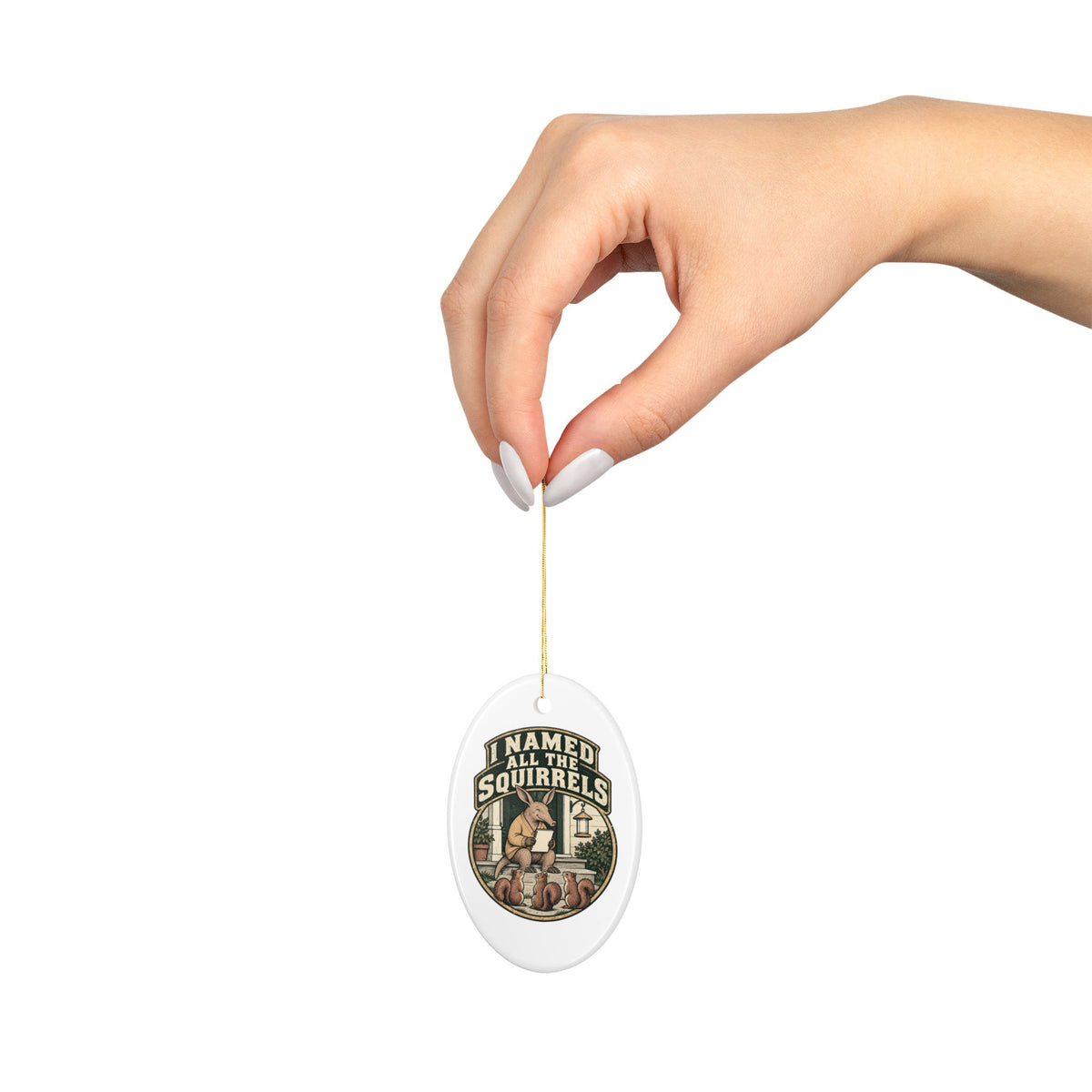 I Named All The Squirrels Ornament, Funny Retirement Gift for Coworker, Retired Christmas Gift, Christmas Ornament 2026