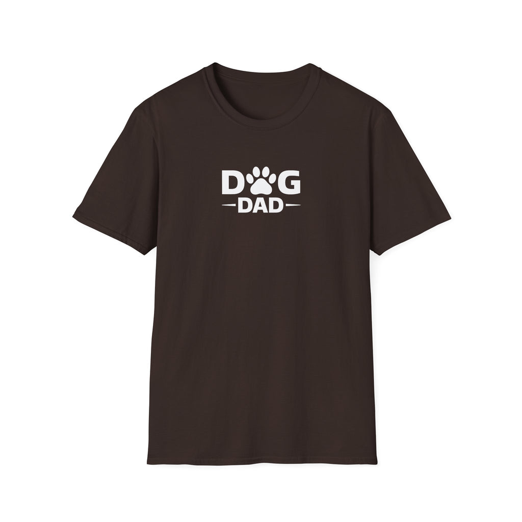 Dog Dad T-Shirt — Paw Print Graphic Tee for Pet Owners