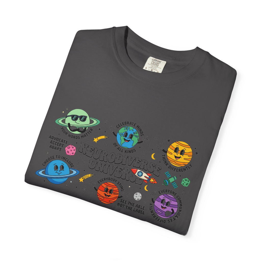 Neurodiverse Universe Wide Shirt, Autism Acceptance Planets Tee, Inclusion Teacher Shirt, SPED Gift