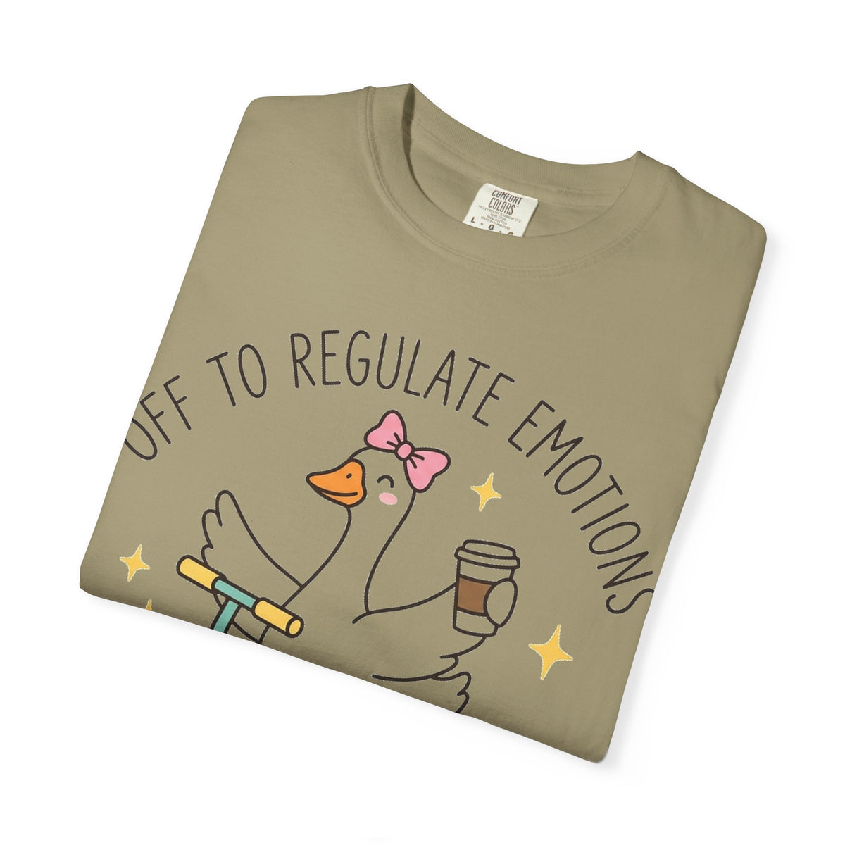 Off To Regulate Emotions Shirt, Funny Therapy Goose Scooter Tee, Mental Health Humor Shirt, Therapist Gift