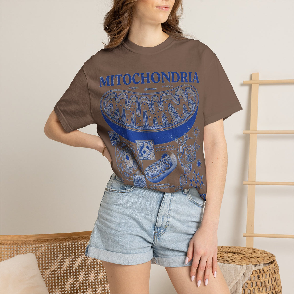 Mitochondria Powering Life Since Forever Shirt, Funny Biology Teacher Tee, Science Nerd Shirt, Student Gift