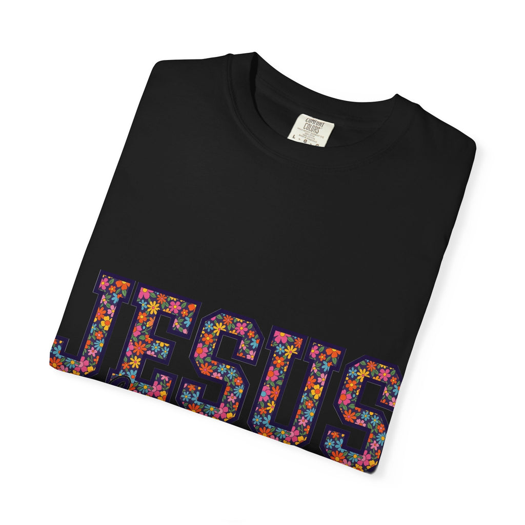 Jesus Loves You Shirt, Floral Varsity Christian Tee, Faith Statement Shirt, Church Gift