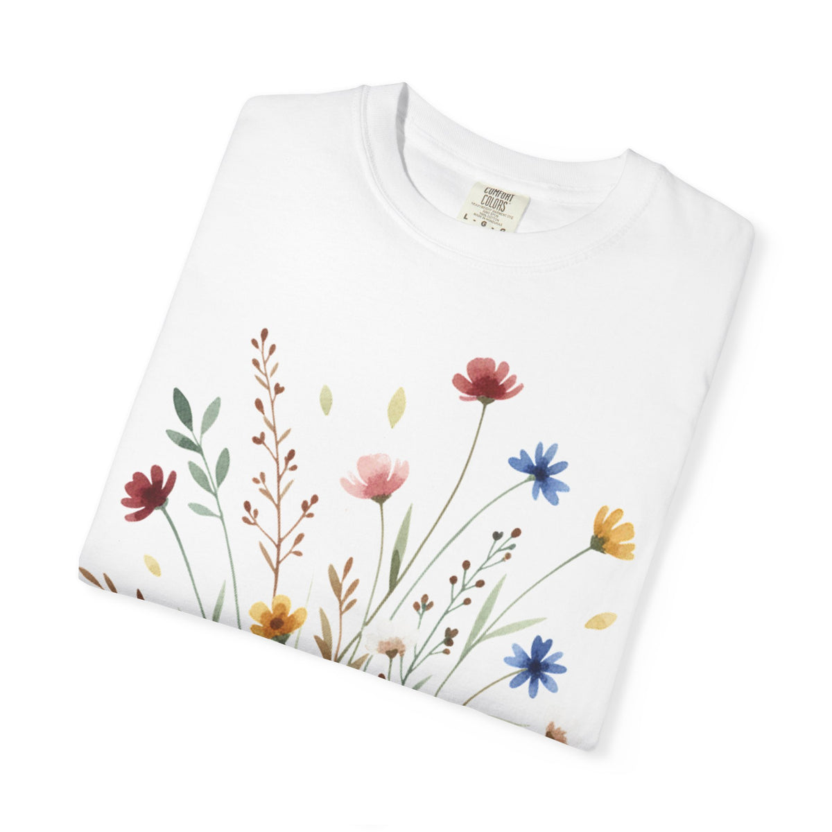 Watercolor Wildflower Bouquet Shirt, Painted Meadow Flowers Tee, Cottagecore Botanical Shirt, Garden Lover Gift