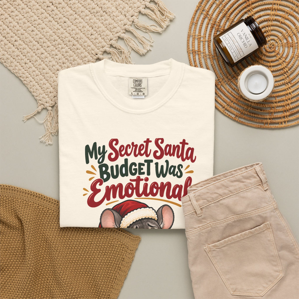 Funny Secret Santa Gift My Secret Santa Budget Was Emotional Shirt, Office Party Shirt, Coworker Christmas Gift Idea