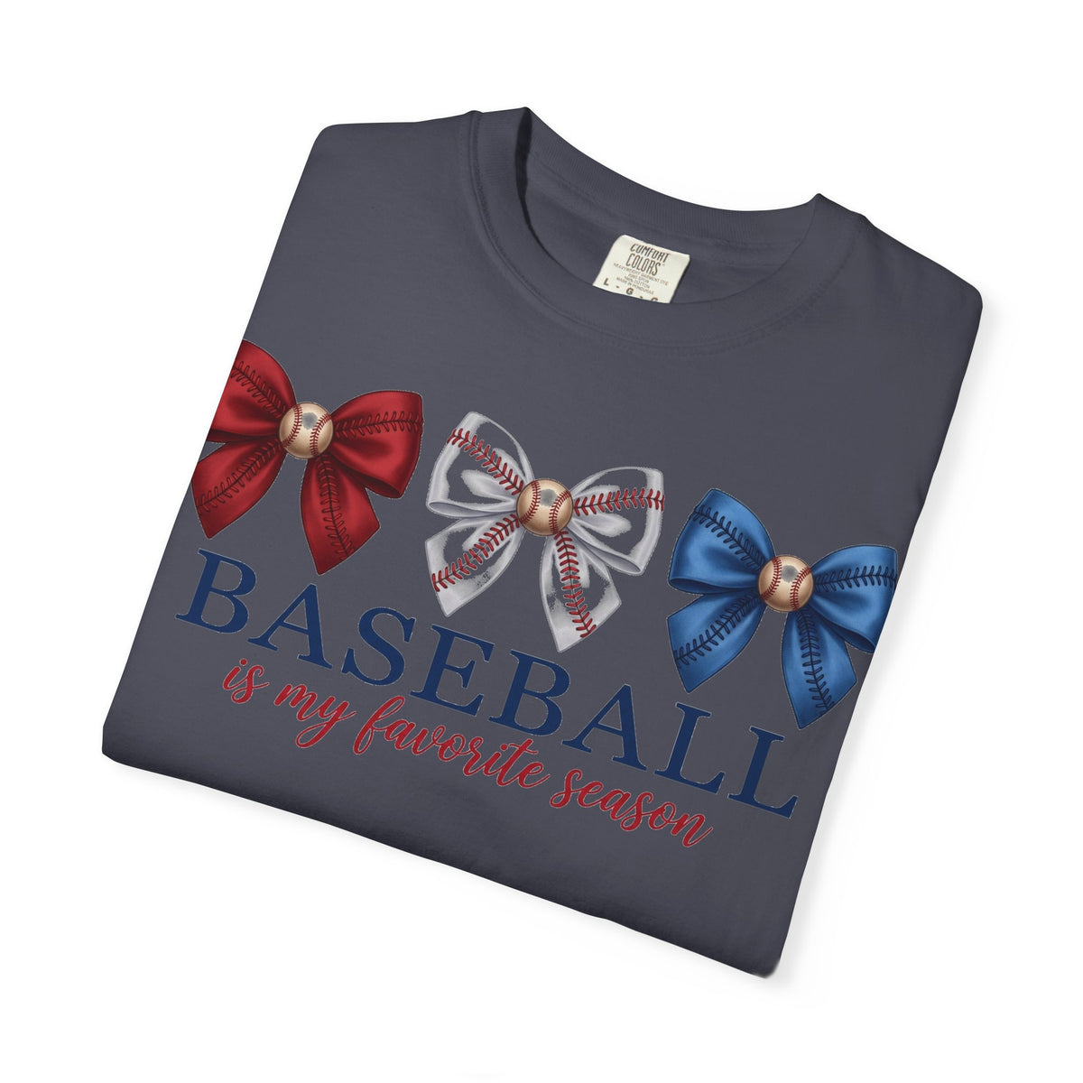 Baseball Is My Favorite Season Shirt, Coquette Baseball Bows Tee, Baseball Mom Shirt, Game Day Gift