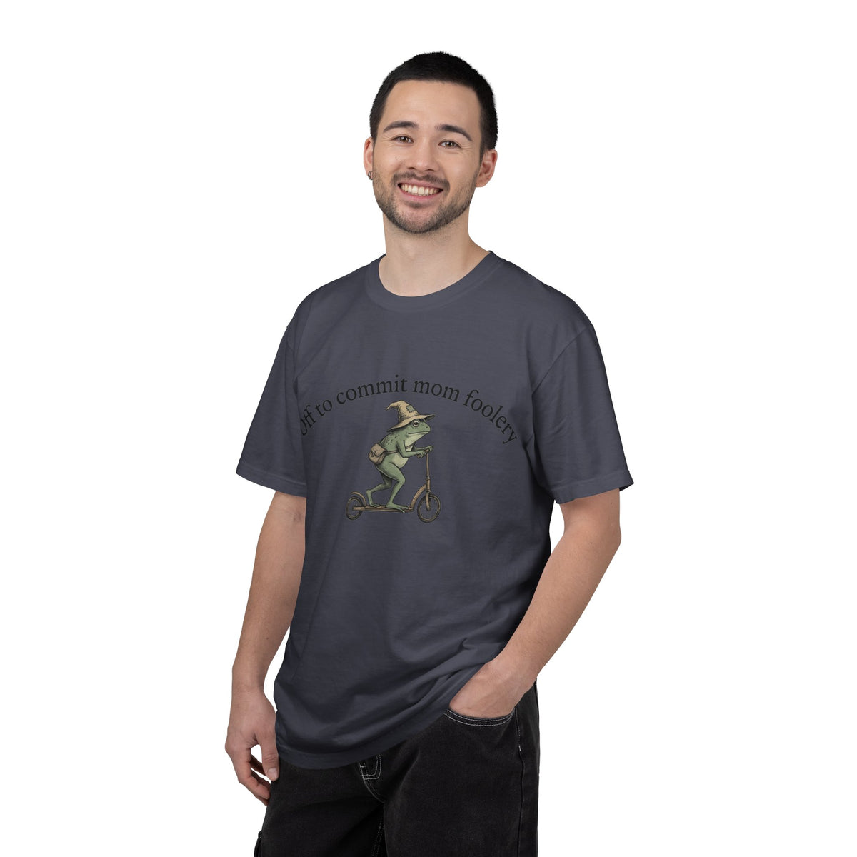 Off To Commit Mom Foolery Shirt, Funny Witch Frog Scooter Tee, Sarcastic Mom Shirt, Mom Humor Gift