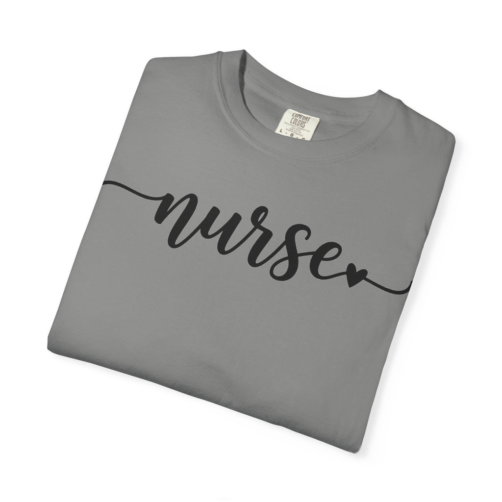 Nurse Script Shirt, Flourish Hand Lettered Nurse Tee, Minimal RN Shirt, Nurse Week Gift