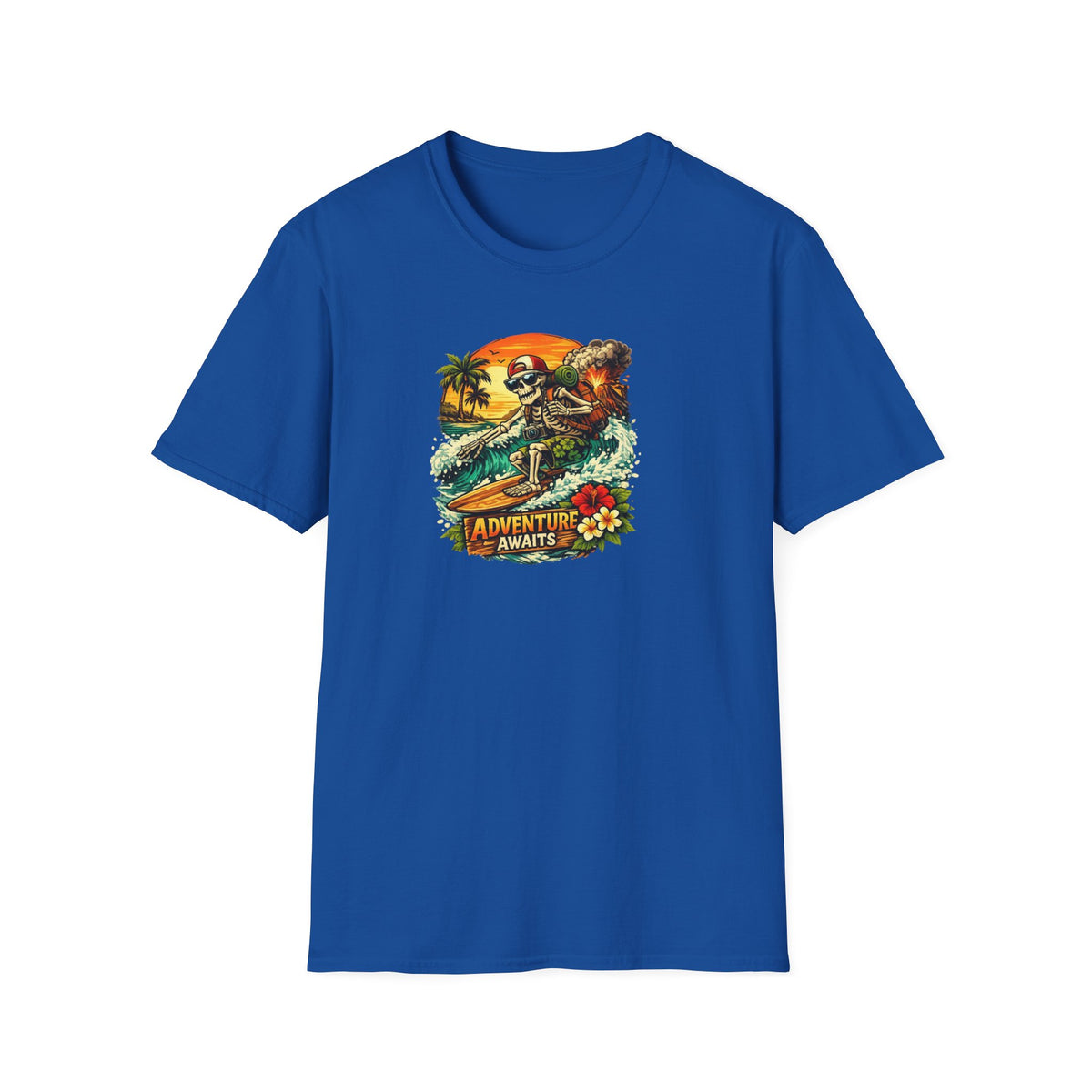 Adventure Awaits Shirt, Retro Dinosaur Outdoor Tee, Explorer Gift
