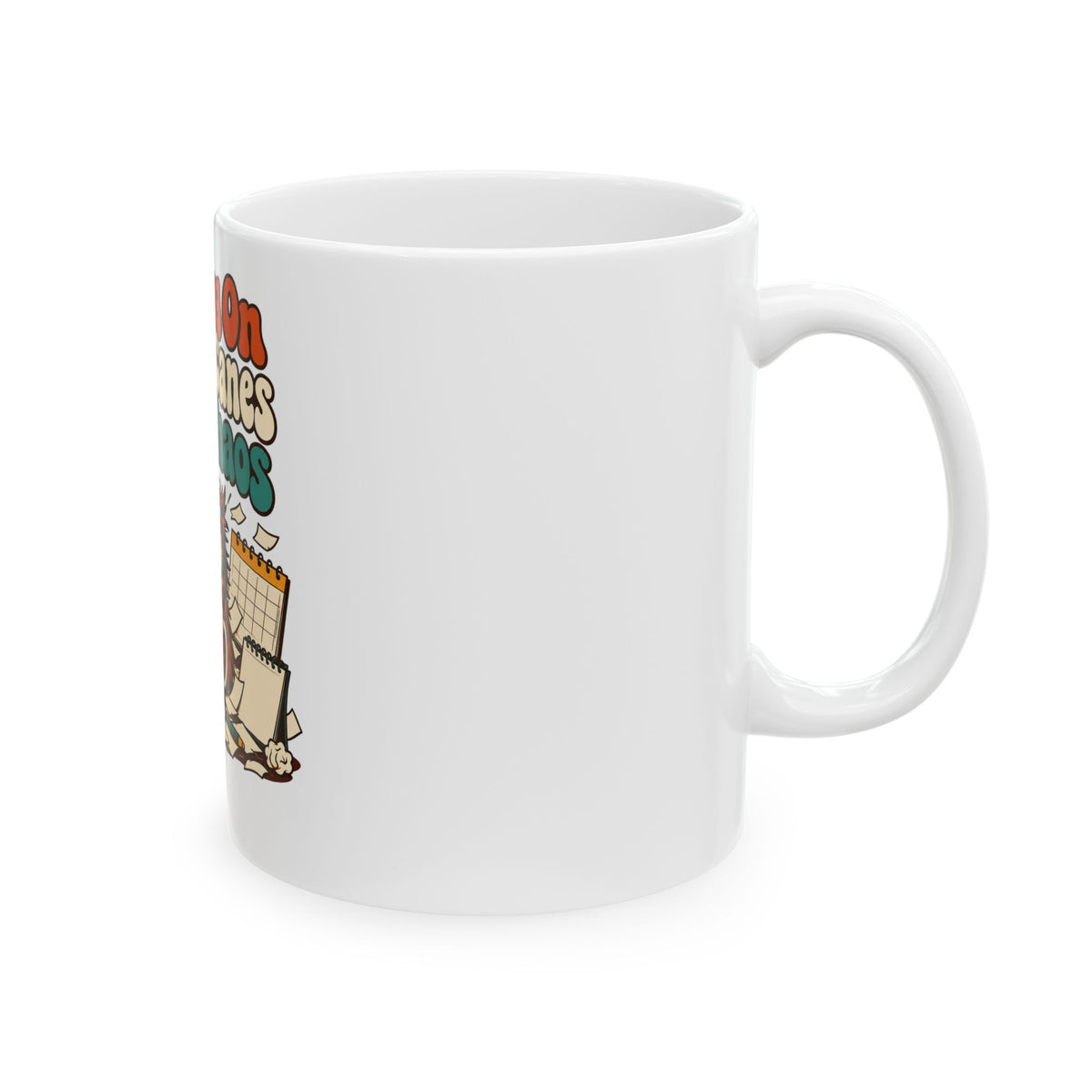 Running On Candy Canes And Chaos Mug, Funny Teacher Christmas Gift, Secret Santa Stocking Stuffer, 11oz 15oz Coffee Mug