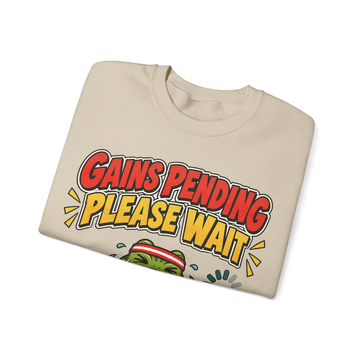 Gains Pending Please Wait Gym Sweatshirt | Funny Workout Gift