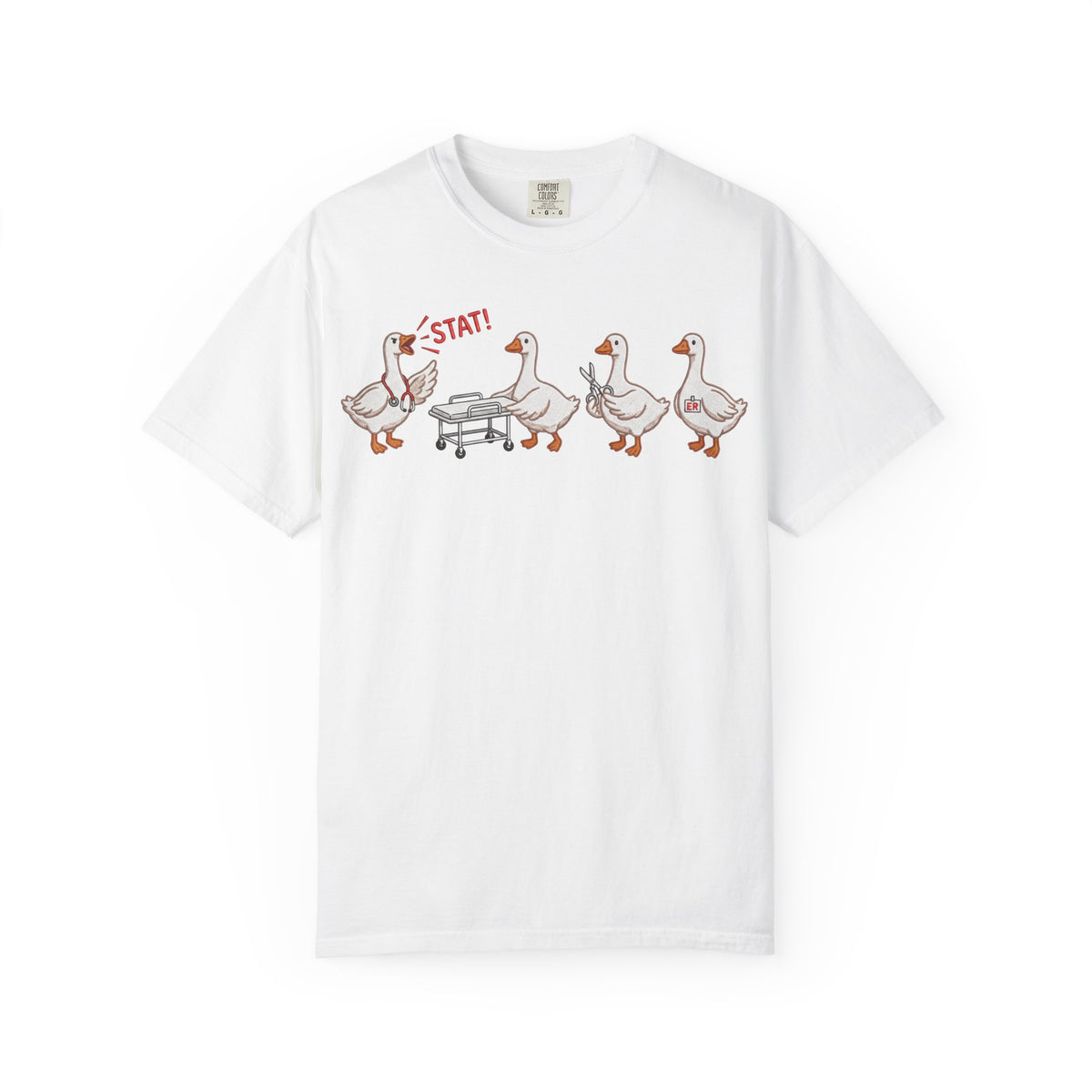 Nurse Goose Squad Stat Shirt, Funny ER Geese Tee, Night Shift Nurse Shirt, RN Team Gift