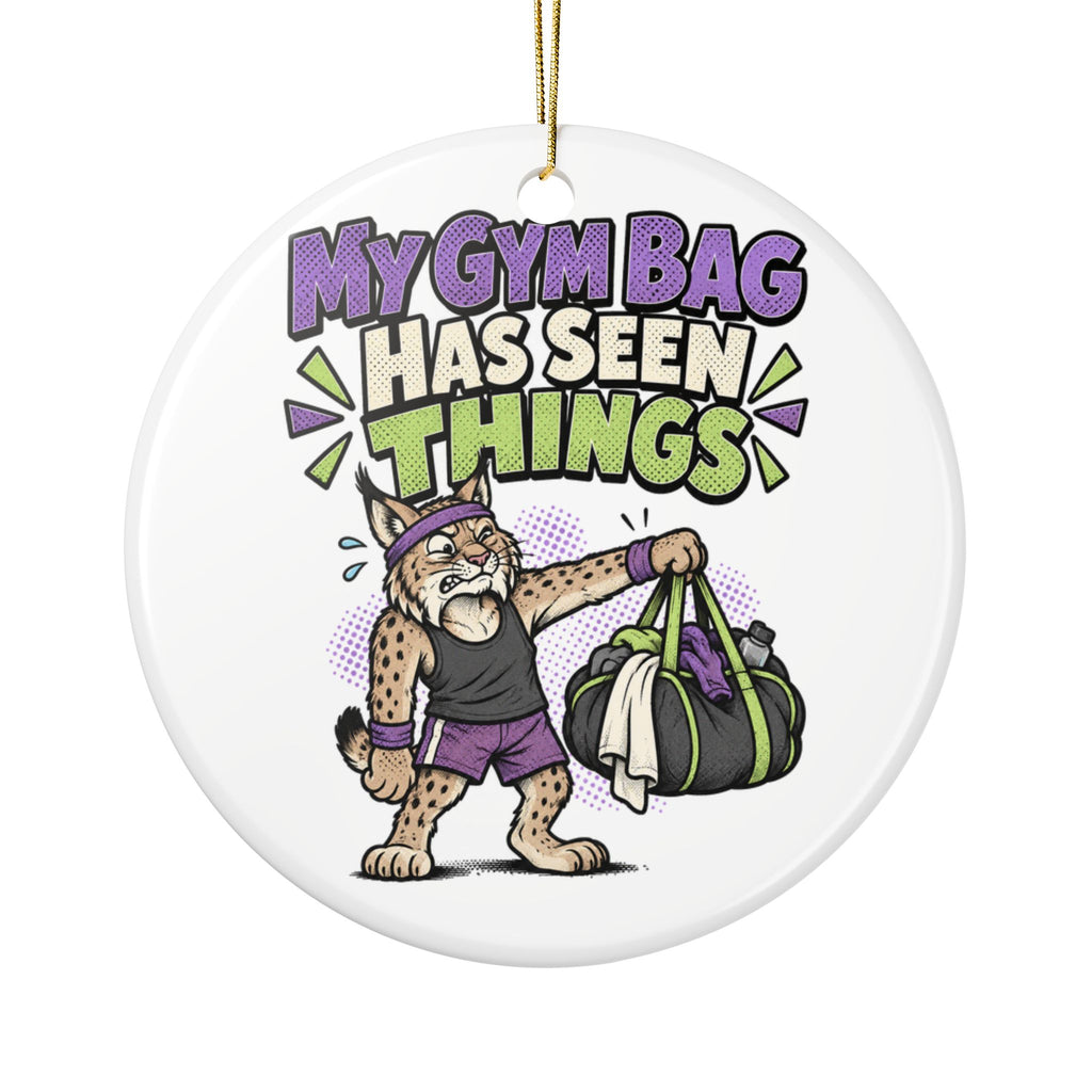 My Gym Bag Has Seen Things Ornament, Funny Gym Lover Gift for Him Her, Workout Christmas Gift, Christmas Ornament 2026
