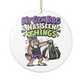 My Gym Bag Has Seen Things Ornament, Funny Gym Lover Gift for Him Her, Workout Christmas Gift, Christmas Ornament 2026