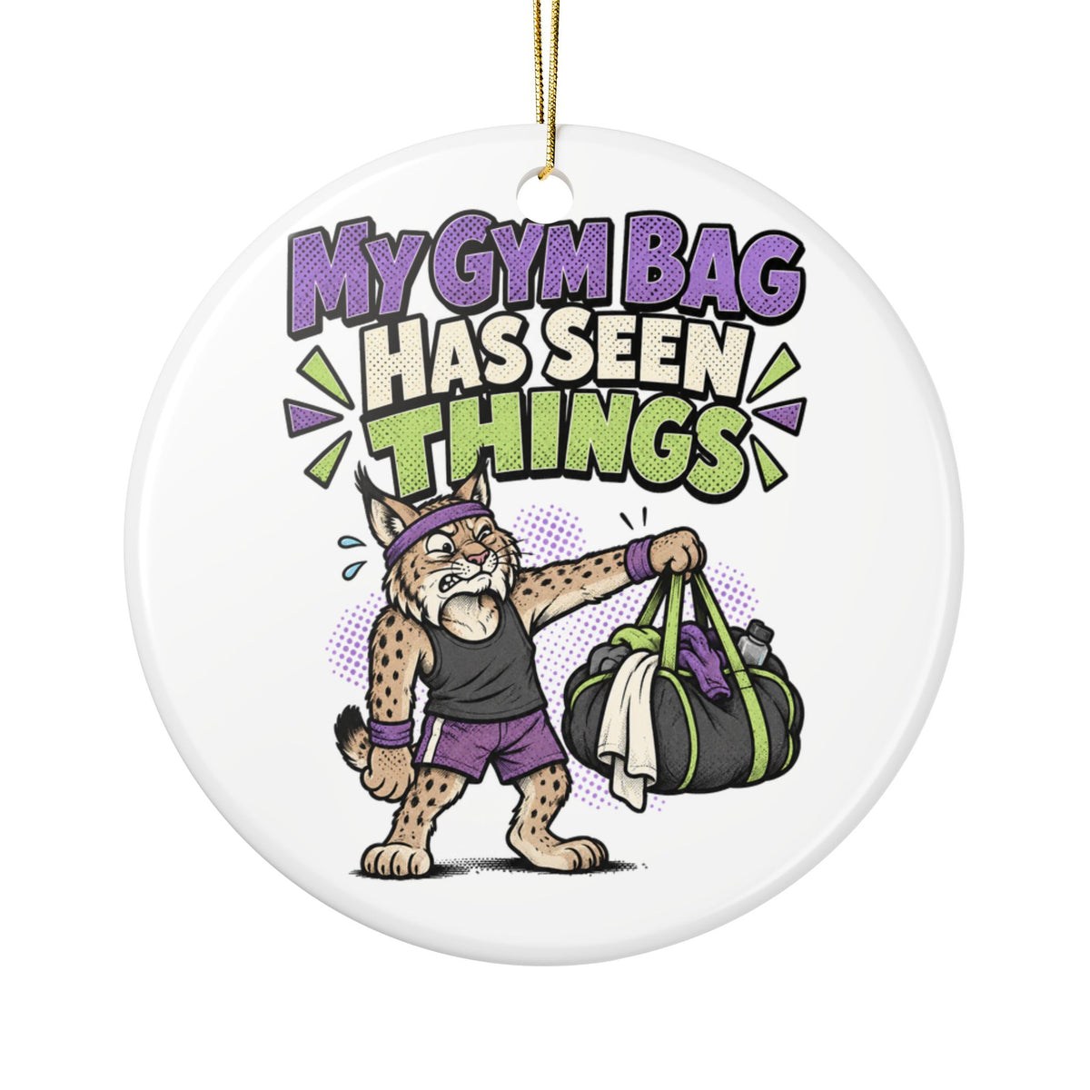My Gym Bag Has Seen Things Ornament, Funny Gym Lover Gift for Him Her, Workout Christmas Gift, Christmas Ornament 2026
