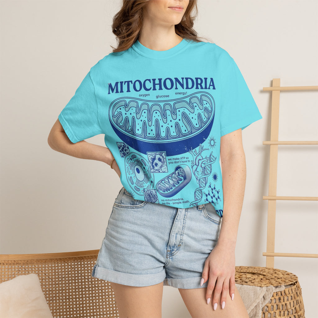 Mitochondria Powering Life Since Forever Shirt, Funny Biology Teacher Tee, Science Nerd Shirt, Student Gift