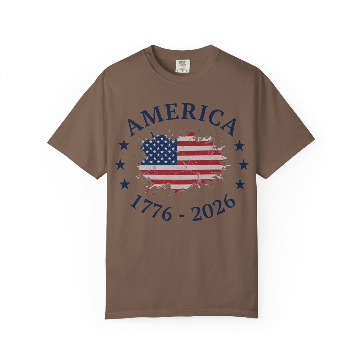 America 1776 2026 Shirt, Distressed Flag Oval Tee, Patriotic 250th Anniversary Shirt, Fourth Of July Gift