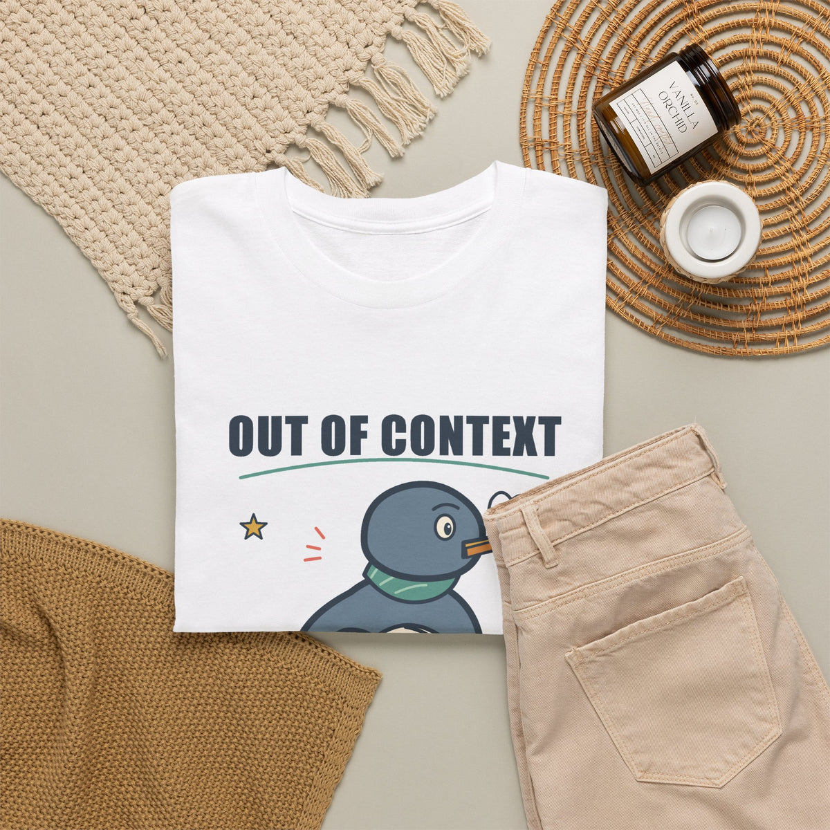 Out of Context, On Brand Tee — Quirky Pigeon Shirt