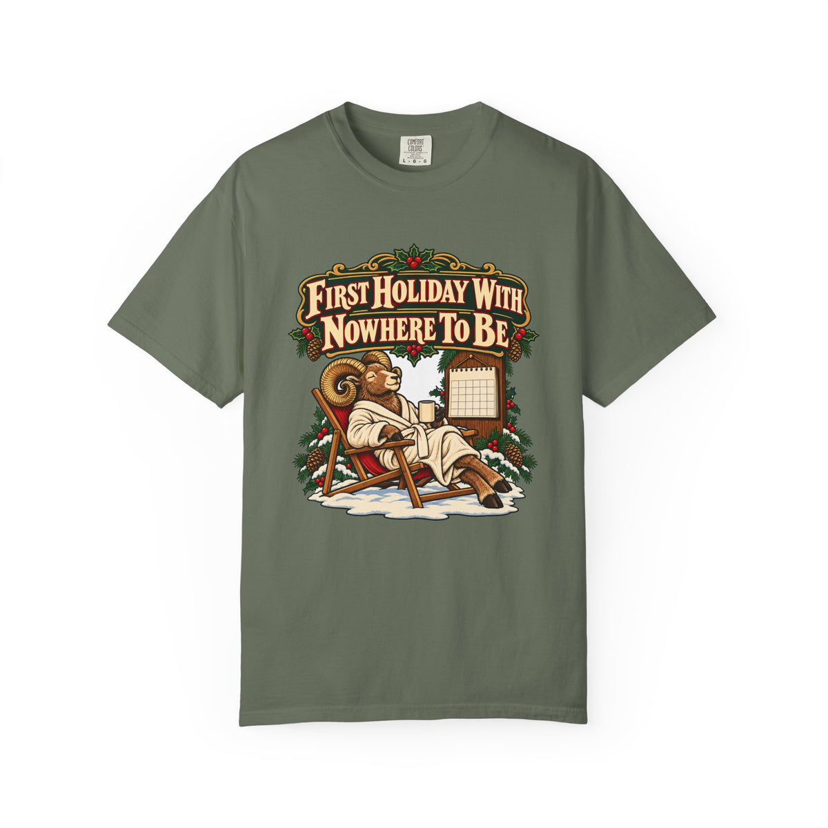 Funny Retirement Christmas Shirt First Holiday With Nowhere To Be Shirt, Funny Holiday Gift Shirt, Christmas Gift Idea