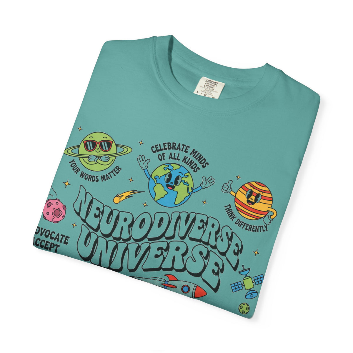 Neurodiverse Universe Bold Shirt, Celebrate Minds Of All Kinds Tee, Neurodiversity Pride Shirt, Advocate Gift