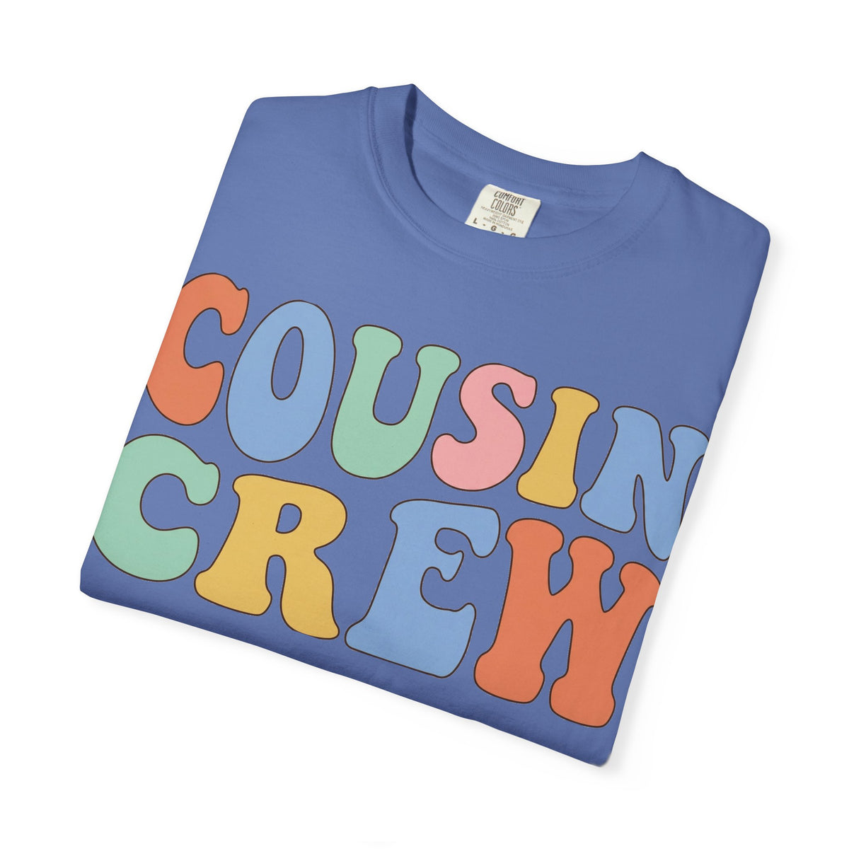Cousin Crew Shirt, Retro Groovy Bubble Letter Tee, Matching Family Reunion Shirt, Cousin Gift