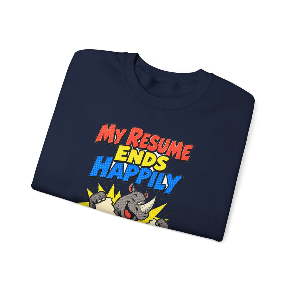 Funny Retirement Sweatshirt My Resume Ends Happily, Retirement Gift Tee, Comfort Colors Graphic T-Shirt