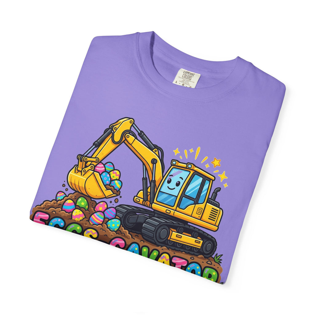 Eggs-Cavator Excavator Shirt, Funny Easter Construction Tee, Digger Easter Egg Shirt, Boys Easter Gift