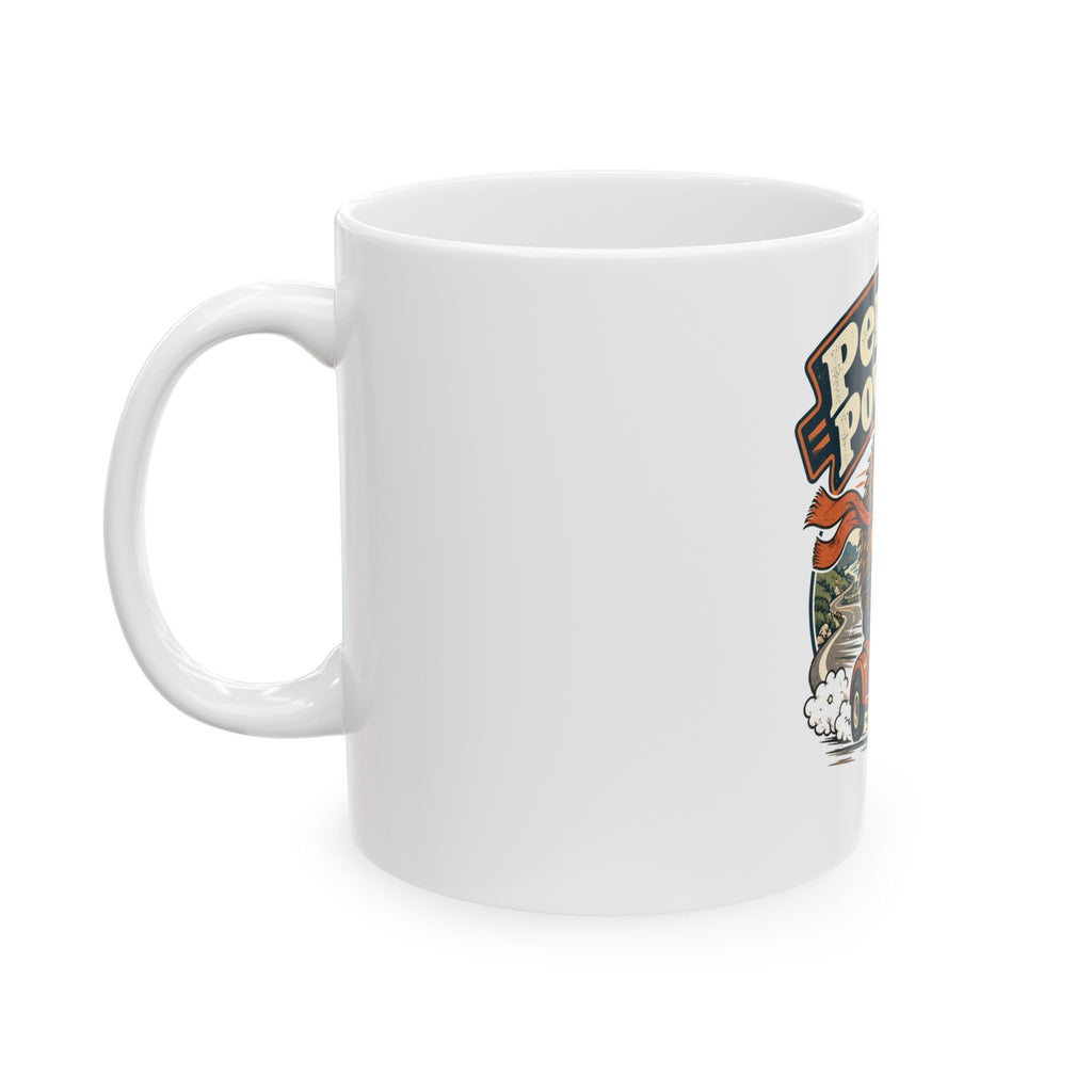 Pension Powered Mug, Funny Retirement Gift for Coworker, Retired Christmas Gift, Coffee Mug 11oz 15oz