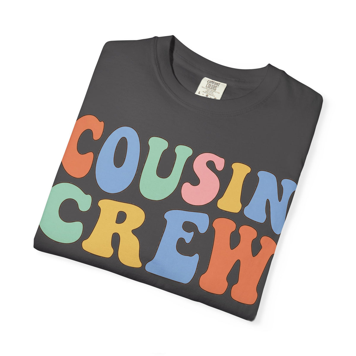 Cousin Crew Shirt, Retro Groovy Bubble Letter Tee, Matching Family Reunion Shirt, Cousin Gift