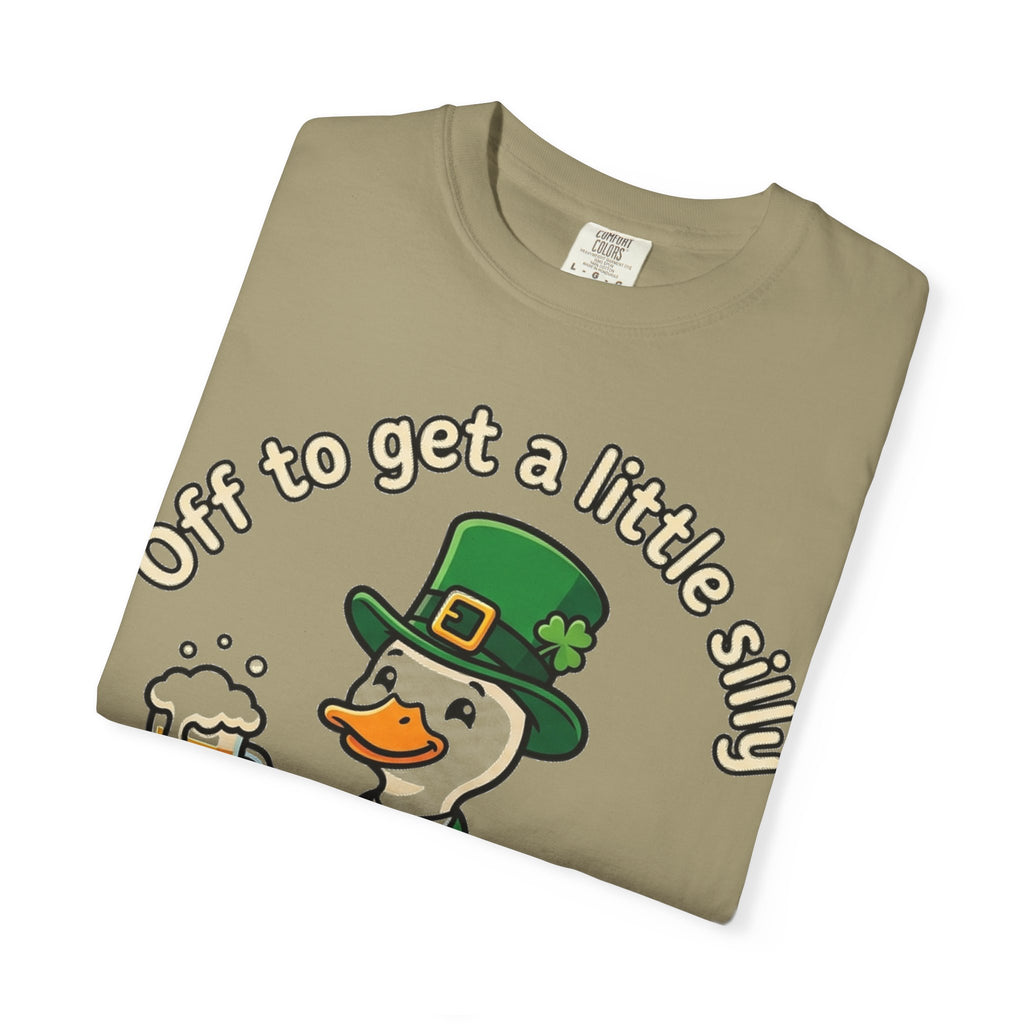 Off To Get A Little Silly Bold Shirt, Leprechaun Duck Beer Tee, Funny St Patricks Day Shirt, Irish Gift