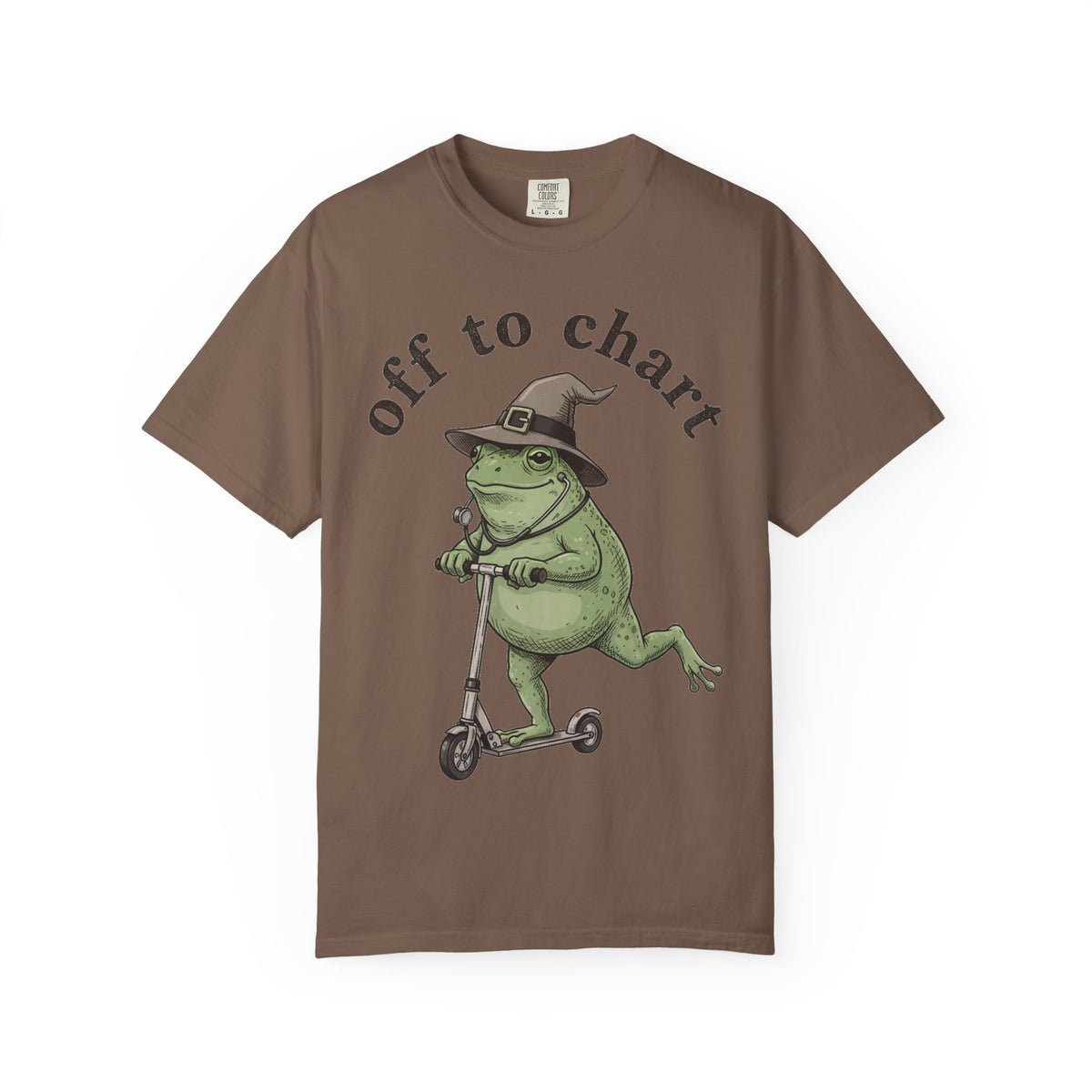 Off To Chart Shirt, Witch Hat Frog Nurse Scooter Tee, Funny Charting RN Shirt, Nurse Gift