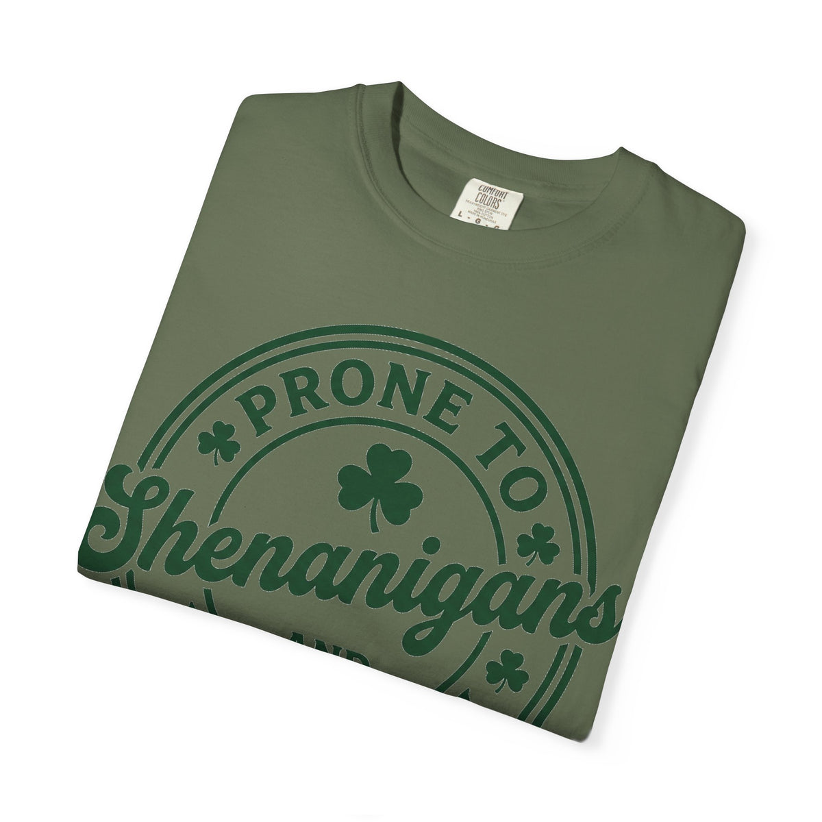 Prone To Shenanigans And Malarkey Bold Shirt, Irish Stamp Badge Tee, Funny St Patricks Shirt, Irish Gift