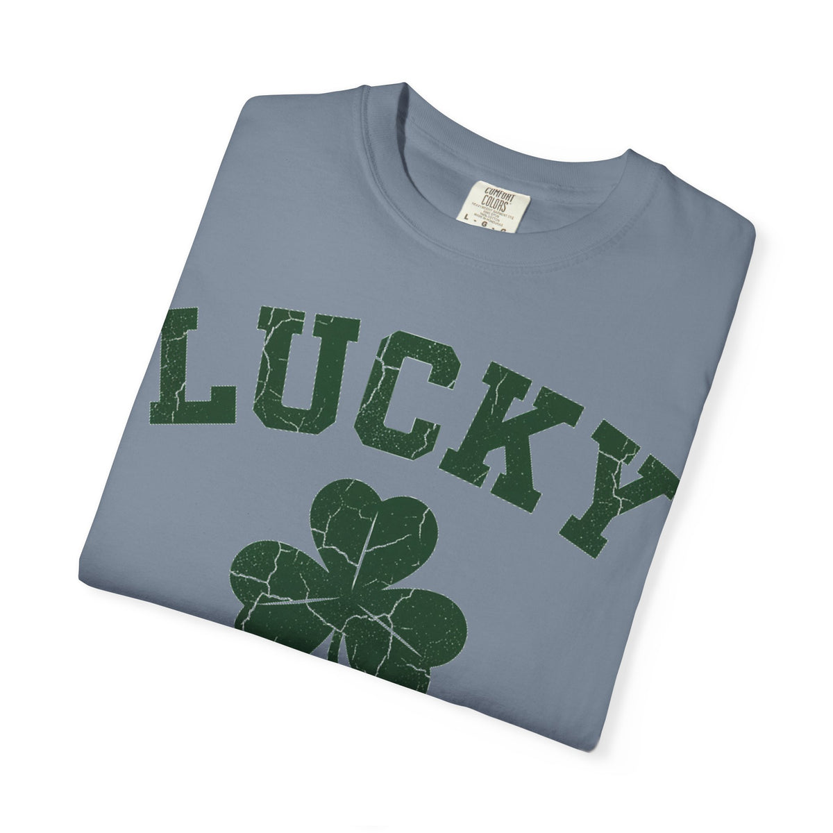 Lucky Big Shamrock Shirt, Bold Varsity Clover Tee, St Patricks Day Shirt, Irish Gift