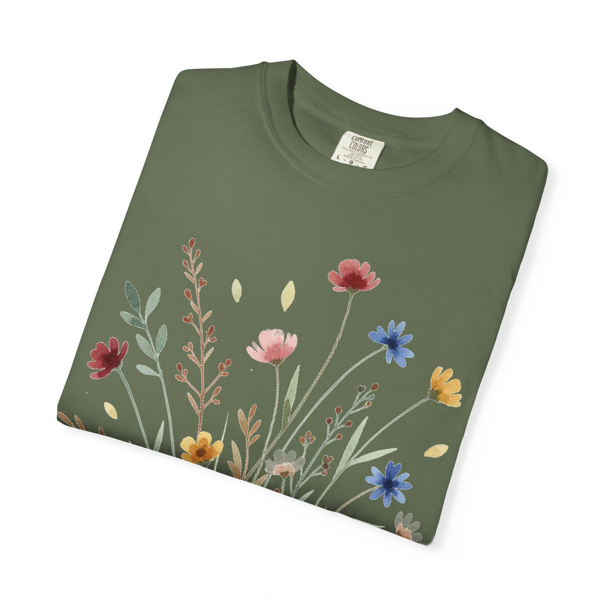 Watercolor Wildflower Bouquet Shirt, Painted Meadow Flowers Tee, Cottagecore Botanical Shirt, Garden Lover Gift