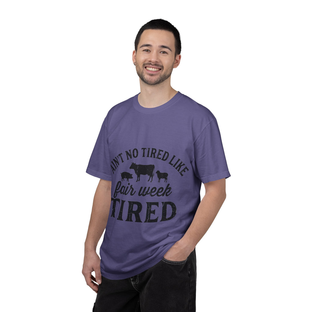 Ain't No Tired Like Fair Week Tired Shirt, Funny Livestock Show Tee, County Fair Mom Shirt, 4H Gift