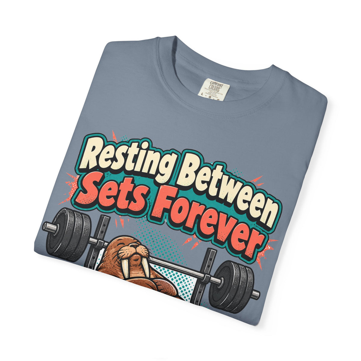 funny gym shirt Resting Between Sets Forever Shirt, Funny Lifting Graphic Shirt, Comfort Colors