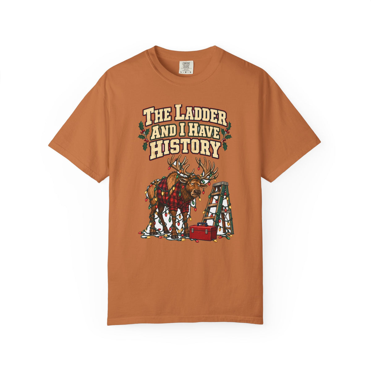Funny Christmas Dad Shirt The Ladder And I Have History Shirt, Funny Holiday Gift Shirt, Christmas Gift Idea
