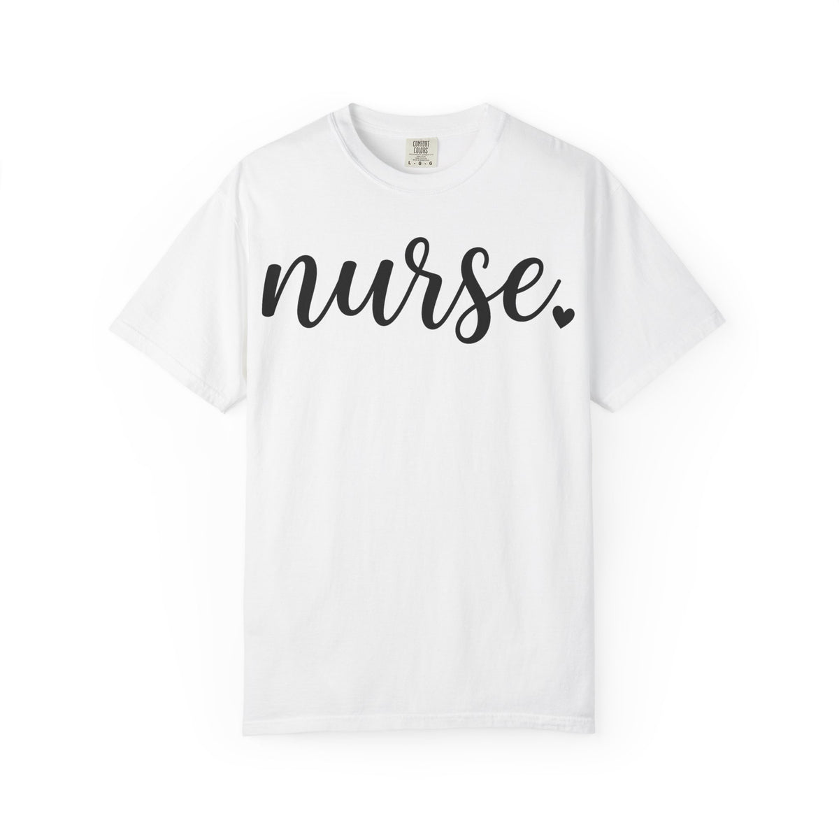 Nurse Script Heart Shirt, Bold Hand Lettered Nurse Tee, Minimal RN Shirt, Nurse Week Gift