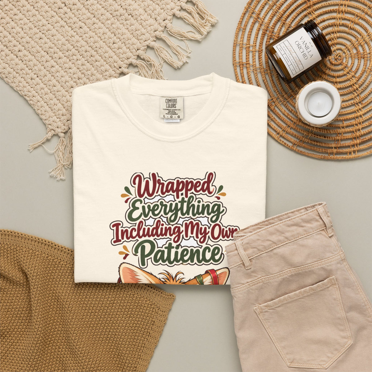 Funny Christmas Mom Shirt Wrapped Everything Including My Own Patience Shirt, Funny Mom Gift, Christmas Gift, Funny Shirt