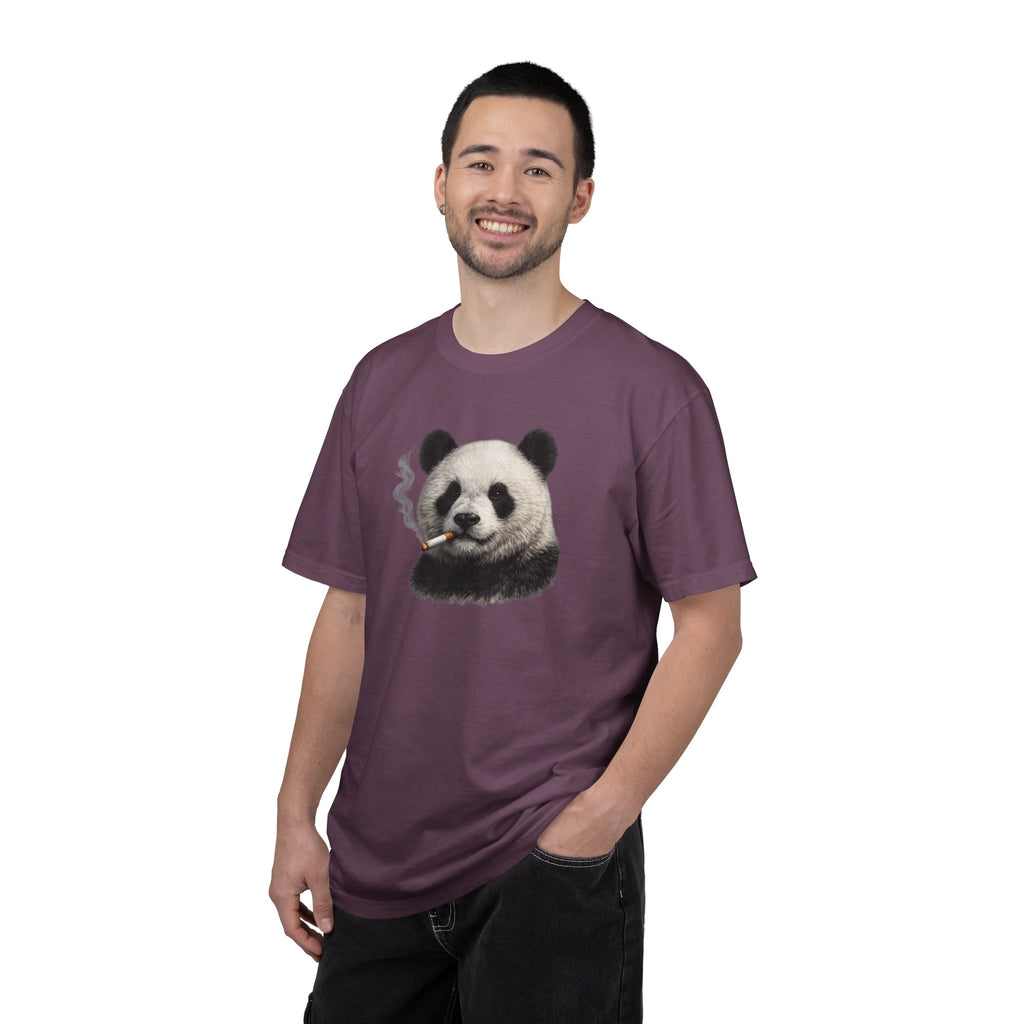 Smoky Panda Tee — Graphic Panda Smoking Design T-Shirt