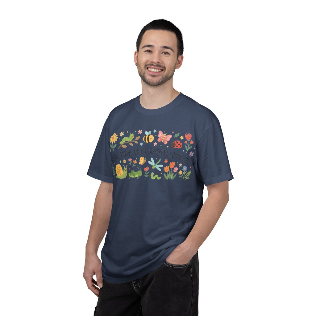 We All Thrive Under Different Conditions Shirt, Neurodiversity Garden Tee, Inclusion Teacher Shirt, SPED Gift