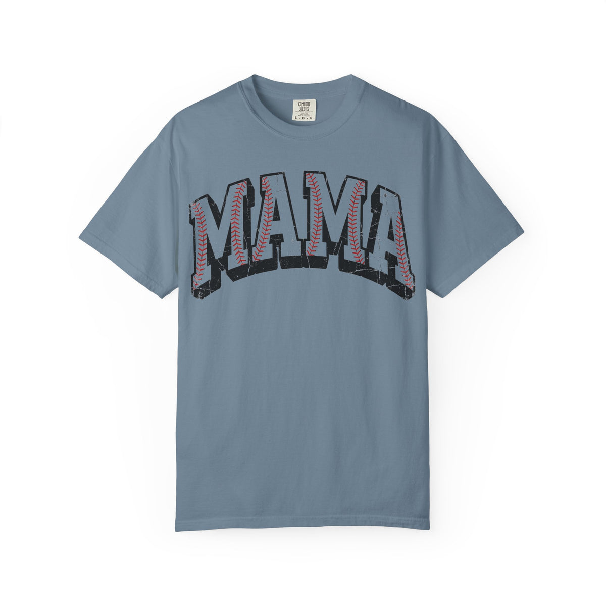 Baseball Mama Shirt, Distressed Baseball Stitch Varsity Tee, Baseball Mom Shirt, Game Day Gift