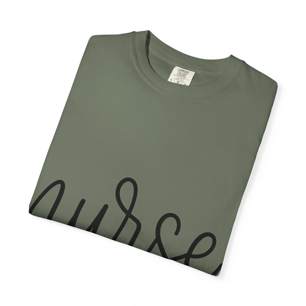 Nurse Script Shirt, Hand Lettered Nurse Heart Tee, Minimal RN Shirt, Nurse Gift