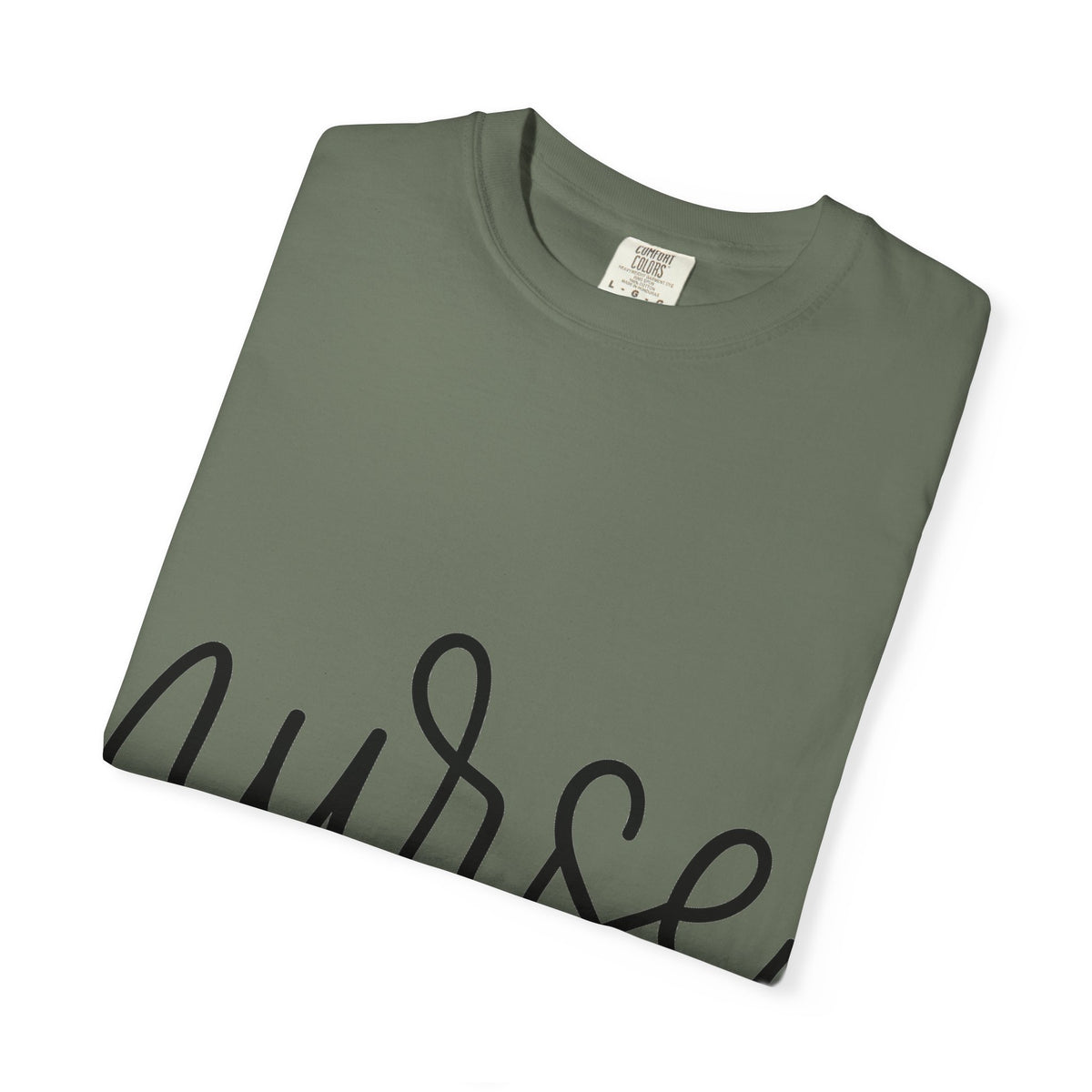 Nurse Script Shirt, Hand Lettered Nurse Heart Tee, Minimal RN Shirt, Nurse Gift