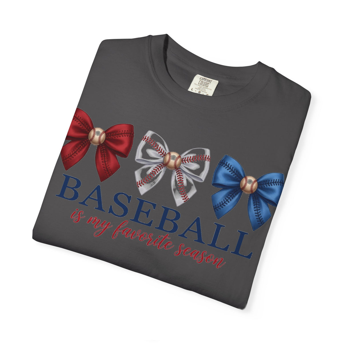 Baseball Is My Favorite Season Shirt, Coquette Baseball Bows Tee, Baseball Mom Shirt, Game Day Gift