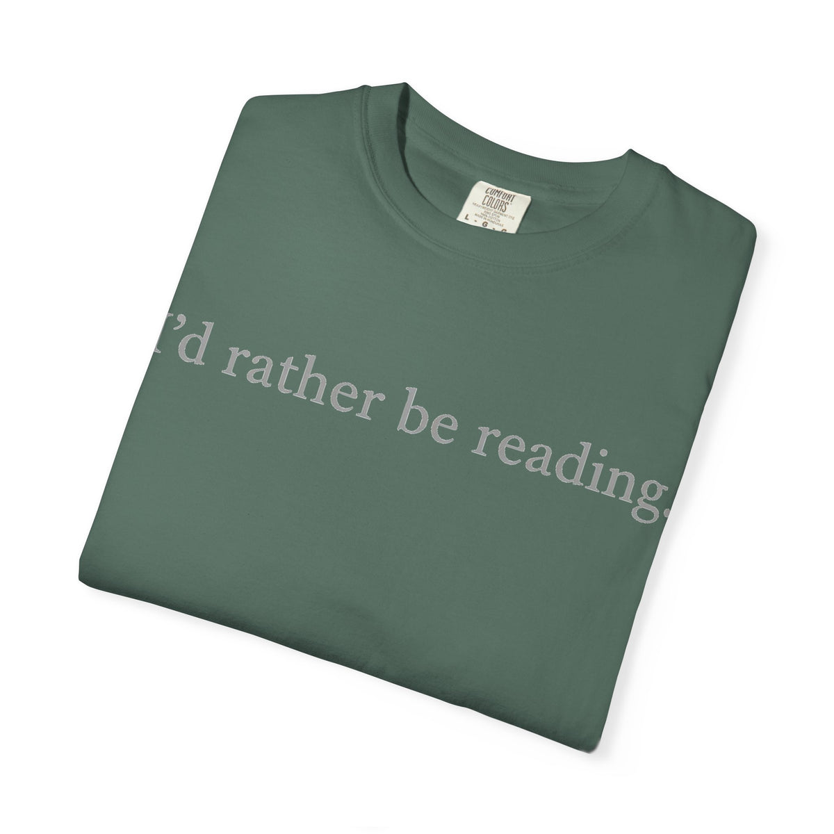I'd Rather Be Reading Shirt, Minimalist Serif Book Lover Tee, Quiet Bookworm Shirt, Reader Gift