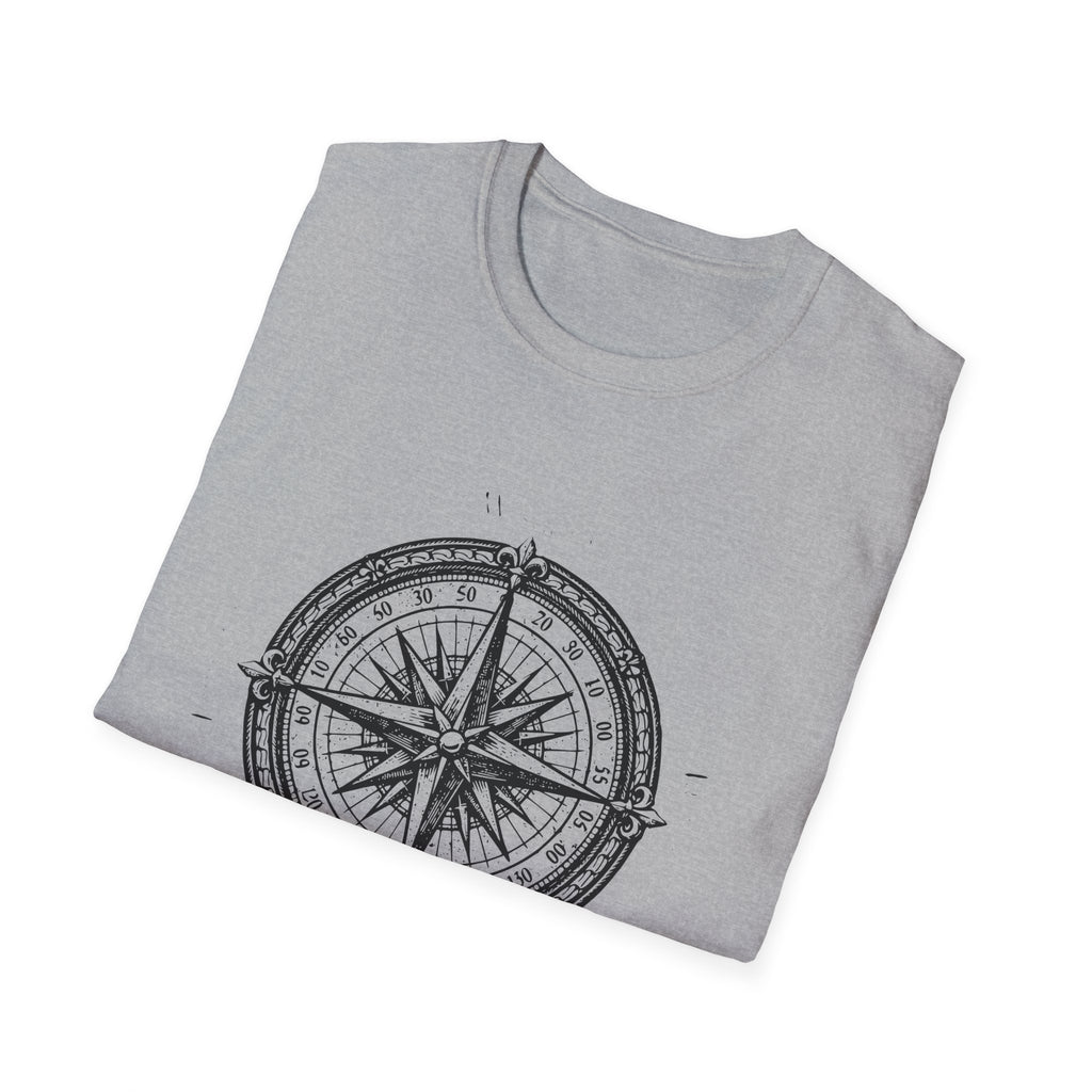 Compass Rose Shirt, Vintage Nautical Graphic Tee, Traveller Gift